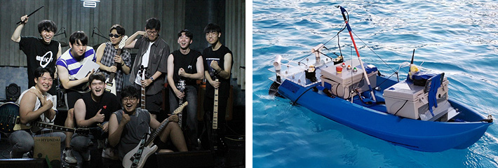 조선해양공학과의 동아리 활동 사진